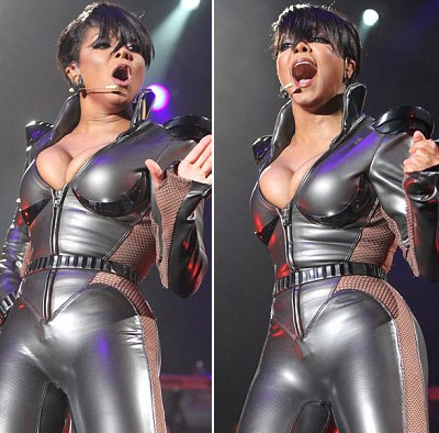 ▲대만 콘서트 당시 자넷 잭슨의 모습 (데일리메일)