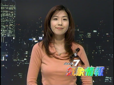 ▲NHK 기상캐스터 나카라이 사에 (출처=live door)