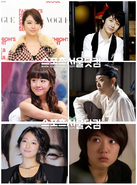 ▲남장으로 귀여운 미소년 느낌을 줬던 여스타들.(위쪽부터) 윤은혜,문근영,박신혜/사진=인터넷 캡쳐, 더팩트DB