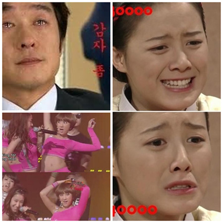 ▲ 인터넷상에서 짤방 이미지로 화제가 됐던 스타들.(좌측 상단부터 시계방향으로) 김상중, 구혜선, 서인영 /사진=화면캡쳐