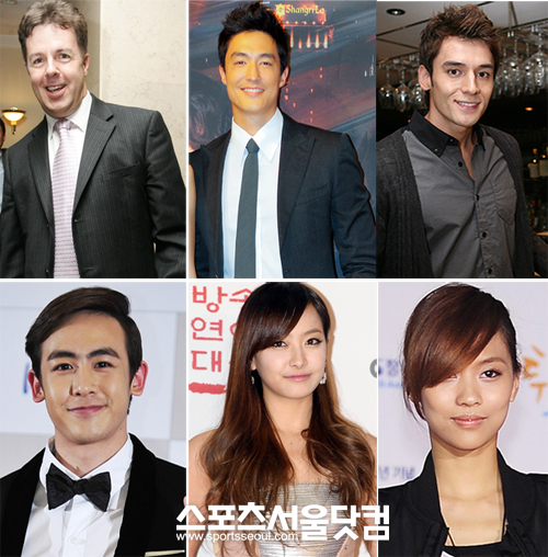 ▲왕성한 방송활동을 보여준 외국인 연예인들. 좌측 상단부터 시계방향으로로버트 할리, 다니엘 헤니, 줄리엔 강, 페이, 빅토리아, 닉쿤/사진=더팩트DB