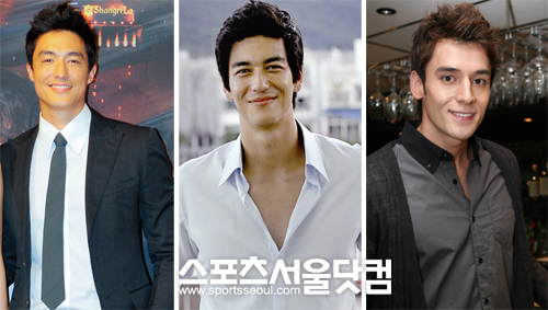 ▲많은 인기를 끈 혼혈 연예인들. 왼쪽부터 다니엘 헤니, 데니스 오, 줄리엔 강/사진=더팩트DB