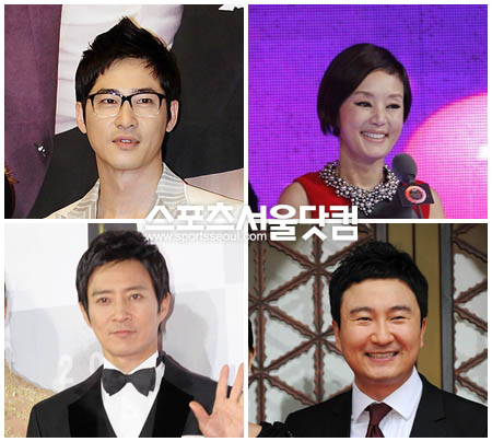 ▲ 허위 학력이 프로필에 기재돼 논란을 일으킨 스타들. 왼쪽 위부터시계 방향으로 강지환, 장미희, 주영훈, 최수종. /사진=더팩트DB