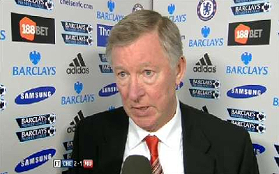 ▲ 알렉스 퍼거슨 감독 <스카이스포츠 캡처>