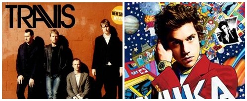 ▲ 한국 관객들의 이벤트에 감동의 소감을 전한 외국 스타들. 트래비스(왼쪽), 미카./사진=앨범 재킷, 공연 포스터.