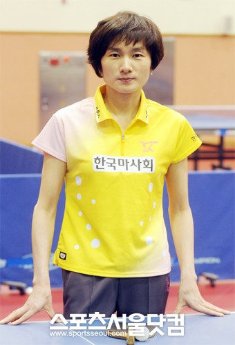 ▲ 한국마사회 탁구단 수장이 된 현정화 감독 / ⓒ 노시훈 기자