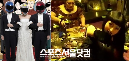 ▲독특한 노래 제목으로 화제를 모은 하이봐(왼쪽)와 영화 삼거리 극장의 뮤직비디오/사진=캡처
