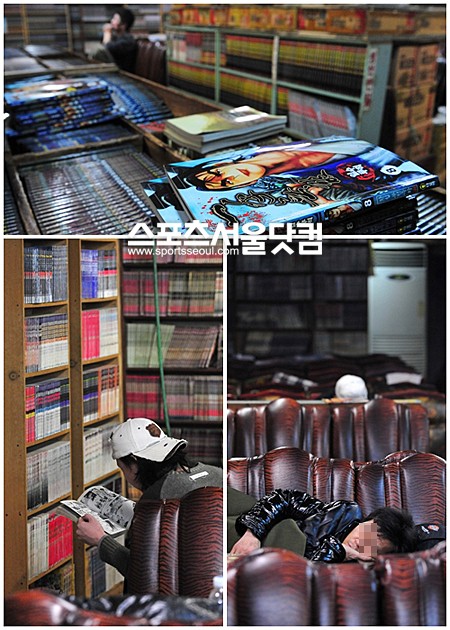 ▲가리봉동 연변거리에 있는 이 만화방. 이제 이곳은 조선족 손님들의 비중이 커지면서휴게 장소로 바뀌고 있다.