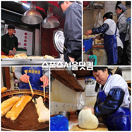 ▲가리봉동 연변거리에는 떡볶이와 순대를 파는 분식집보다 중국 간식 거리를 파는 음식점이많다. 이곳을 지나가는 조선족들이 가볍게 배를 채우기에 안성맞춤이다.