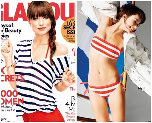 ▲ 글래머 매거진의 비키니 화보로 다양한 매력을 선보인 올리비아 와일드/글래머 매거진