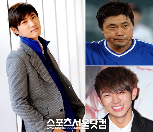 ▲한결같은 이상형을 밝힌 스타들. 왼쪽 부터 시계 방향으로 데니안, 양준혁, 임슬옹./더팩트DB