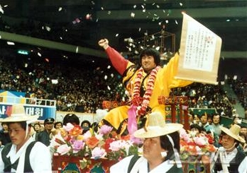 ▲ 그와 함께한 1980년대 한국 씨름은 최고 전성기였다