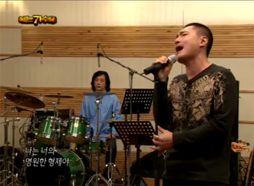 ▲딸의 우는 모습을 보고 야수처럼 변했다는 임재범의 얘기가 화제를 모으고 있다. /사진=MBC 나는 가수다 방송 캡처