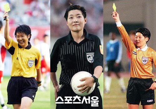 ▲심판 시절 그라운드를 누비는 임 교수의 모습은 축구계의 또 하나의 재미였다