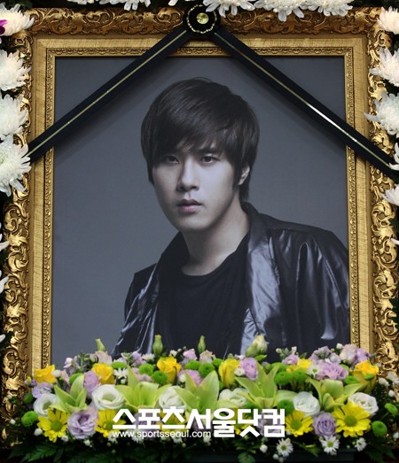 ▲고 채동하가 영정사진에서 마지막 모습을 보이고 있다. /노시훈 기자