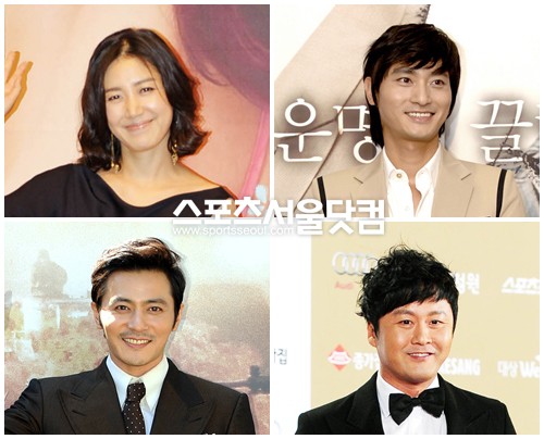 ▲ 러브신에 관대한 배우자를 둔 스타들. 왼쪽 위부터 시계방향으로 유호정, 원기준, 공형진, 장동건 /더팩트DB