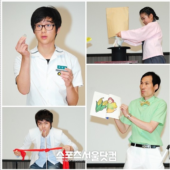 ▲ 각각의 개성이 드러난 다양한 마술을 선보이는 도전자들.