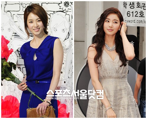 ▲ 유독 어색한 영어 연기로 논란의 대상이 된 이연희(왼쪽)와 김사랑 /더팩트DB