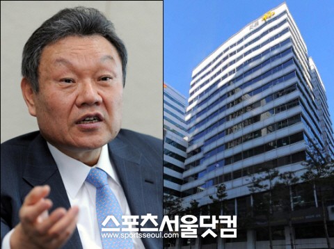 ▲ 어윤대 KB금융지주 회장(왼쪽), KB금융지주 본사