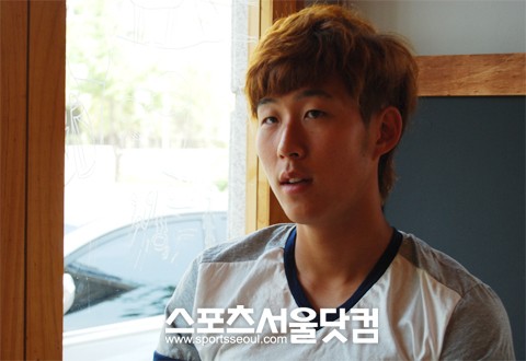 ▲ 다음 시즌 목표에 대한 굳은 의지를 밝히고 있는 손흥민