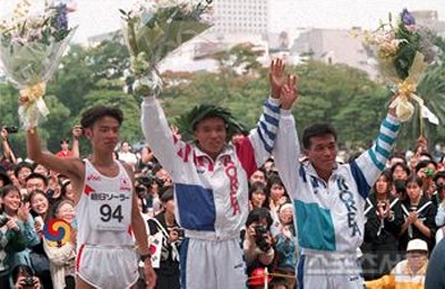 ▲황영조는 히로시마 아시안게임까지 제패하며 승승장구했다.