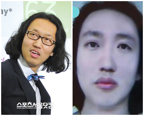 ▲ 개그맨 김경진이 지난 10일 자신의 트위터에 가상 성형으로 새로워진 이미지를 공개했다. /더팩트DB, 김경진 트위터