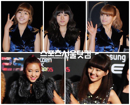 ▲ 기존 그룹 활동으로 보여 주지 못한 매력을 유닛을 통해 새롭게 선보인 이들은 큰인기를 얻었다. 왼쪽 위부터 시계방향으로 오렌지캬라멜의 레이나, 리지, 나나,시스타19의 효린, 보라. /더팩트DB