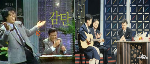 ▲1990년대 초 1세대 정통 토크쇼 자니윤 쇼(왼쪽)와 주병진 쇼 /사진=SBS, KBS 2TV 해피투게더3 자료화면 캡처