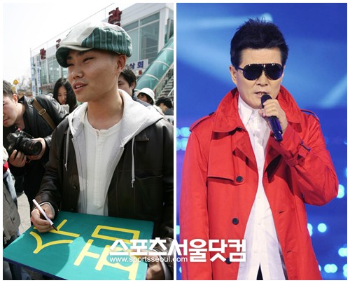 ▲ 가수 김범수(왼쪽)는 데뷔 초 타의에 의해 쌍꺼풀 수술을 한 것을 후회한다고 밝혔고태진아는 쌍꺼풀 수술로 눈을 더 크게 만들지 않았음에 후회를 내비쳤다. /스포츠서울닷컴DB