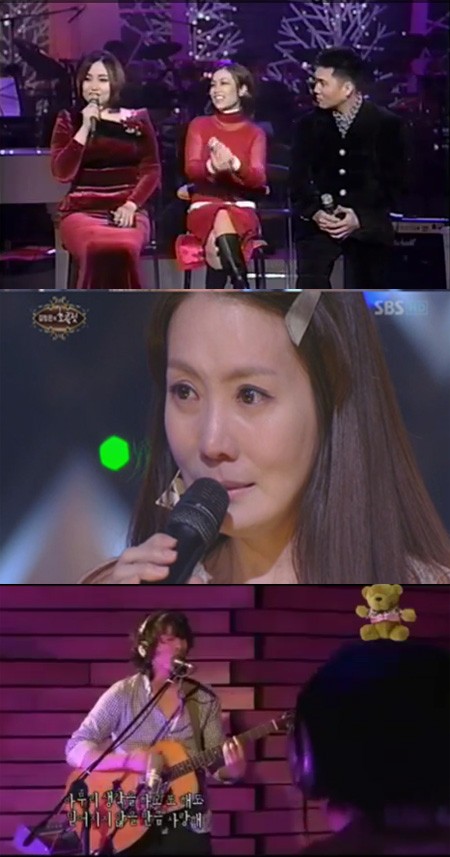 ▲방송 3사 뮤직 토크쇼. 위에서부터 이소라의 프로포즈 김정은의 초콜릿 음악여행 라라라 /사진=KBS 2TV 이소라의 프로포즈, SBS 김정은의 초콜릿MBC 음악여행 라라라 방송 캡처