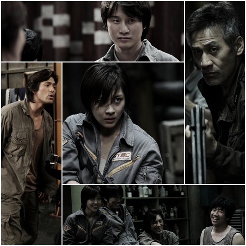 ▲ 7광구에 함께 출연한 배우들. 하지원, 안성기, 송새벽, 오지호, 박철민 등