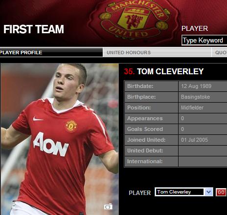 ▲ 본받아야 할 선수로 박지성을 언급한 맨유 클레버리 <출처 - 맨유 홈페이지>