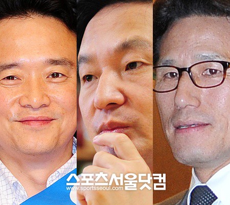 ▲한나라당 내 쇄신·개혁바람을 일으켰던 남원정. 왼쪽부터 남경필 최고위원, 원희룡 최고위원, 정병국 문화체육관광부 장관/사진=더팩트DB