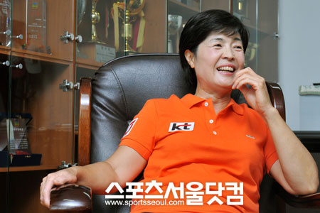 ▲ 현역 시절 일담을 들려주는 임계숙 감독