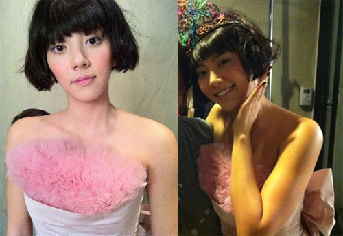 ▲손담비가 단발머리로 변신한 사진을 공개했다. /사진=손담비 트위터