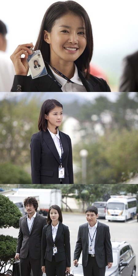 ▲포세이돈 촬영 중인 배우 이시영이 제복차림을 공개했다./에넥스 텔레콤 제공