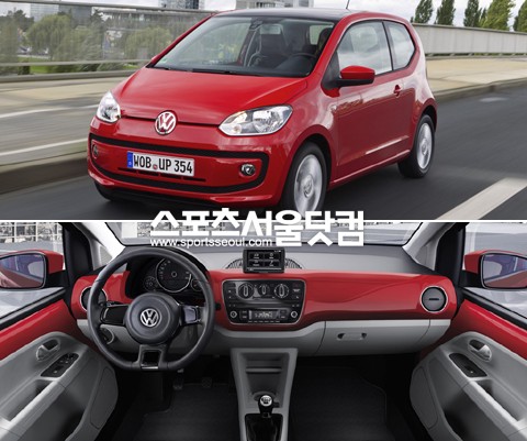 ▲ 폭스바겐 up 외관(위), 내관