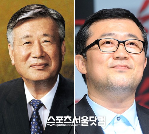 ▲ 부영 이중근 회장(왼)과 그의 아들 이성한 영화감독