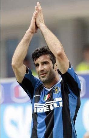 ▲인테르 밀란에서 활약할 당시의 루이스 피구<출처 - The Independent>