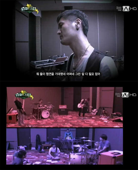 ▲악의적인 편집에 대한 불만으로 자진하차한 예리밴드 /엠넷 슈퍼스타K 3 캡처