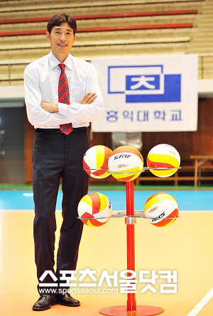 ▲ 신진식(37) 홍익대학교 배구부 감독/ 사진 - 문병희 기자