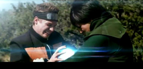 ▲나루토 질풍전 영상의 일부. 나루토의 필살기 나선환을 컴퓨터그래픽으로 처리했다.