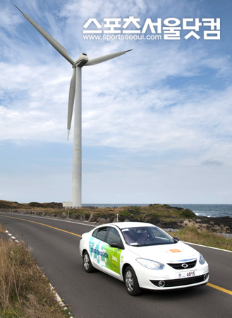 ▲르노삼성차 SM3 전기자동차