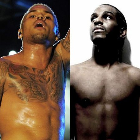 ▲동성애 의혹에 휘말린 크리스 브라운(사진 왼쪽)과 마틴 /사진=인터넷 캡쳐