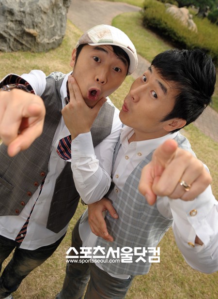 ▲4년 전 헬스보이를 통해 몸짱 개그맨으로 거듭났던 이상민(왼쪽)-이상호