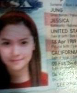 ▲걸그룹 멤버 크리스탈(위쪽부터),제시카, 박산다라, 현아의 여권사진이 화제다. /사진=인터넷 캡쳐