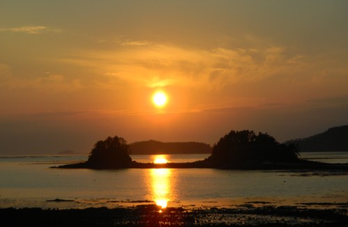 ▲해남 대죽리에서 바라본 아름다운 낙조