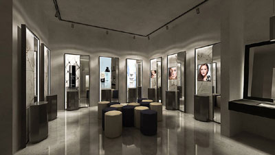 ▲사진 위부터 클럽 옥타곤 티저 이미지, 클럽 내부, 럭셔리한 스타일의 여성파우더룸.