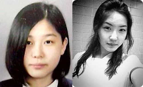 ▲데뷔 전 사진을 공개한 김나영-김새롬. /OBS 제공