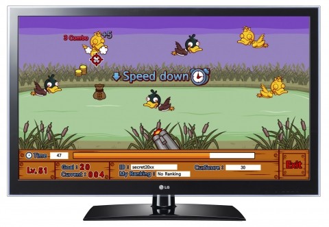 ▲ LG 스마트TV 앱 콘테스트 1위로 선정된 크레이지 덕